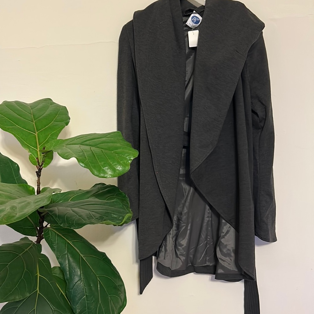 Gray trench coat